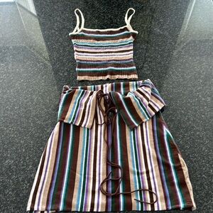 Orseund & Iris La Sirena Tank Top and Knit Skirt. Small top/Med skirt